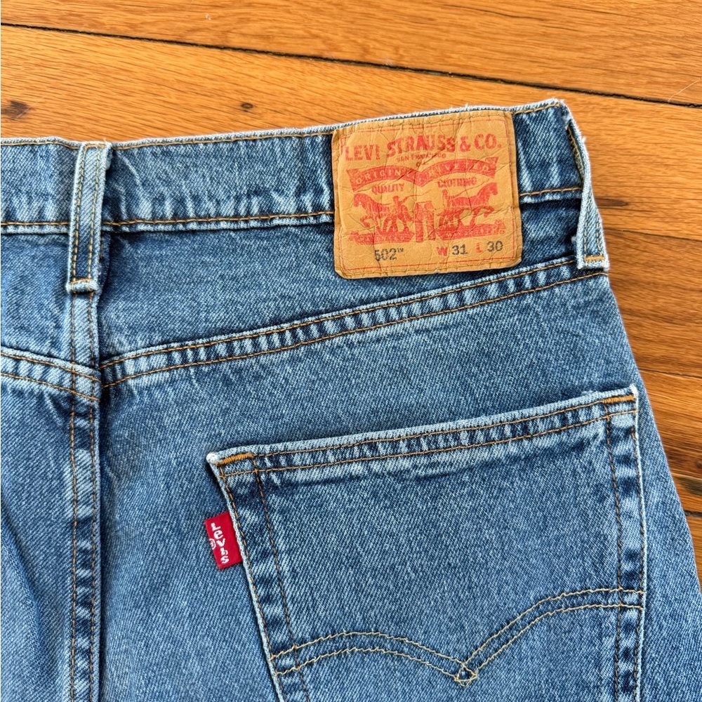 Levi's Men's Blue Straight-Leg Denim Jeans - Picture 2 of 2